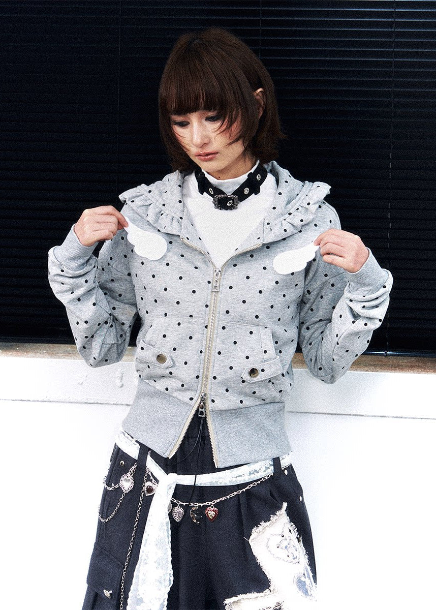 Dot Static Hooded Jacket