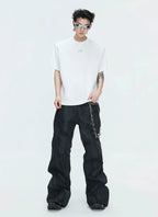 【26s May】Studded Deconstructed Boxy Shoulder Tee