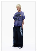 Double Waist Leopard Panel Sweatpants