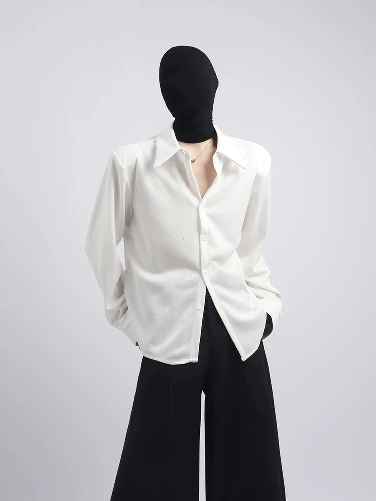 【26s May.】Sequin Detail Relaxed Shirt Jacket