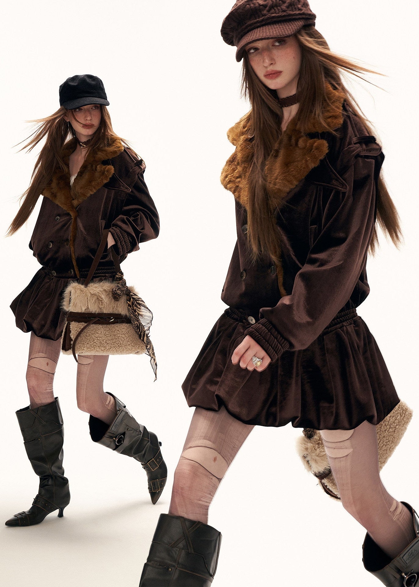 Bloom Hem Fleece Jacket Dress