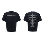 【25s Apr.】Heavy Rivet Spine Embroidered T-shirt