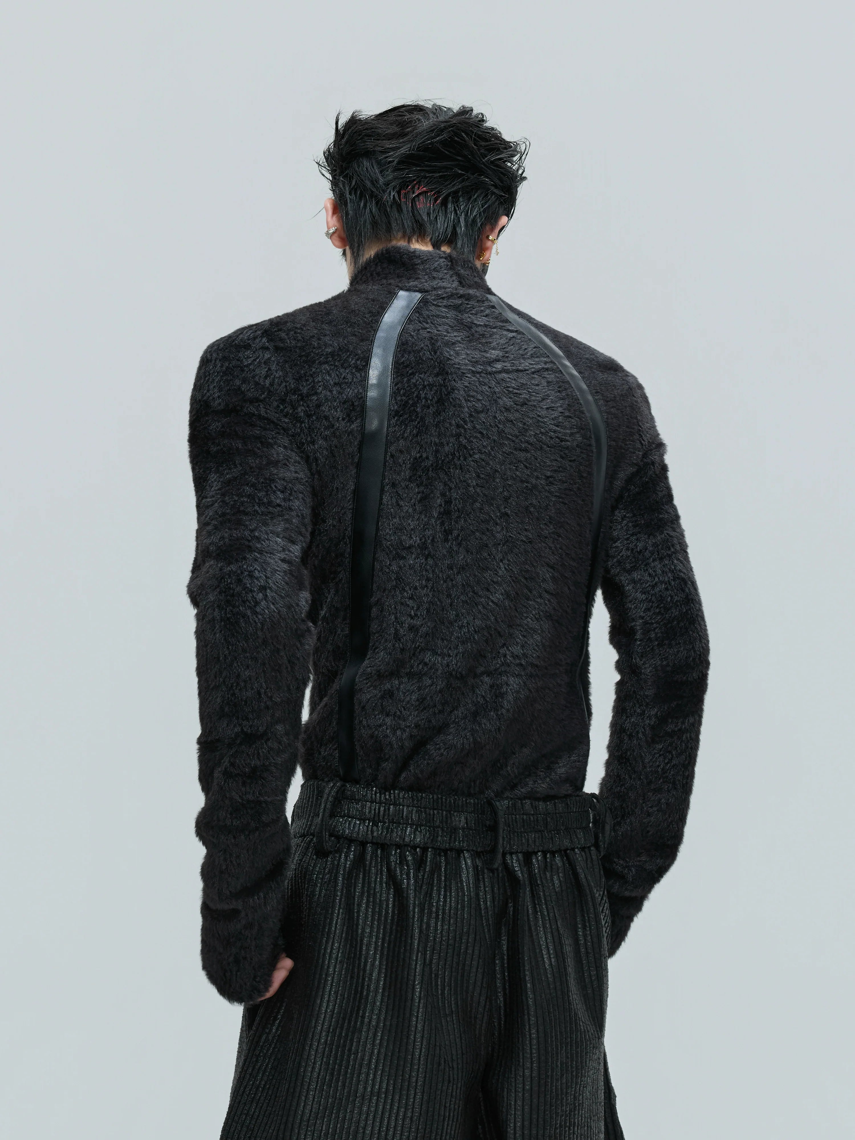 【25s Nov.】Deconstructed Faux Mink Turtleneck Bottoming Shirt
