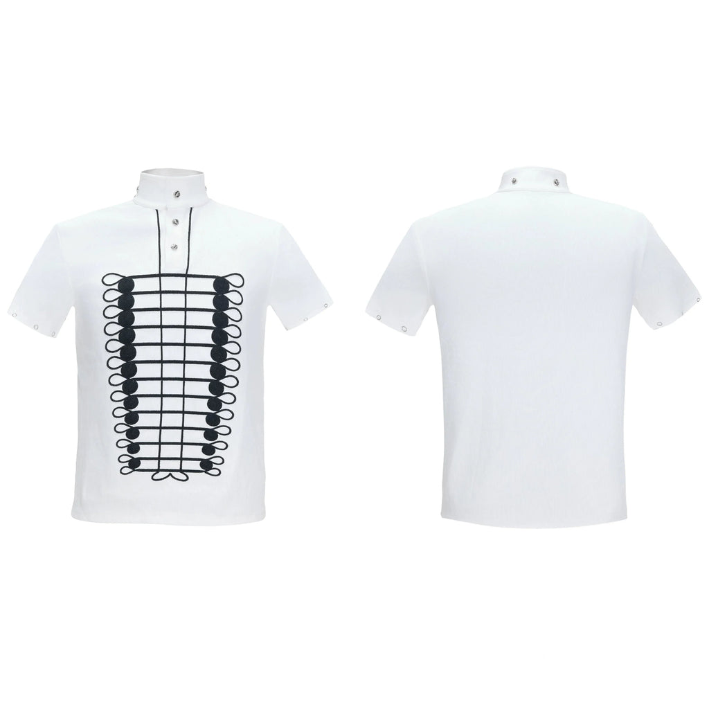 Napoleon Chain Embroidered Polo Tee