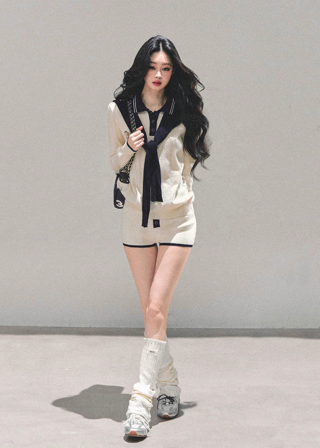Seoul Prep Cozy Knit Shorts Set