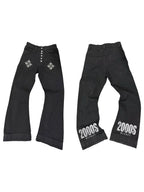 【25s Aug.】Curved Blade Double-Cuff Buttoned Canvas Pants