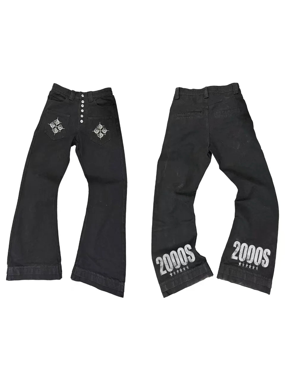【25s Aug.】Curved Blade Double-Cuff Buttoned Canvas Pants