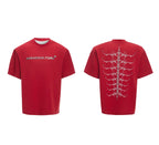 【25s Apr.】Heavy Rivet Spine Embroidered T-shirt