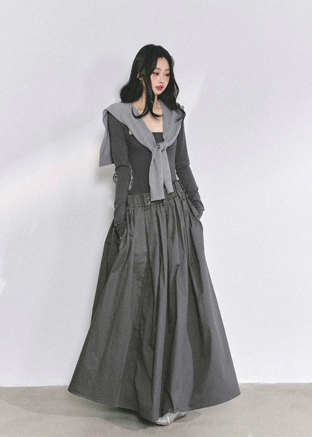 Chic Noir Slim Maxi