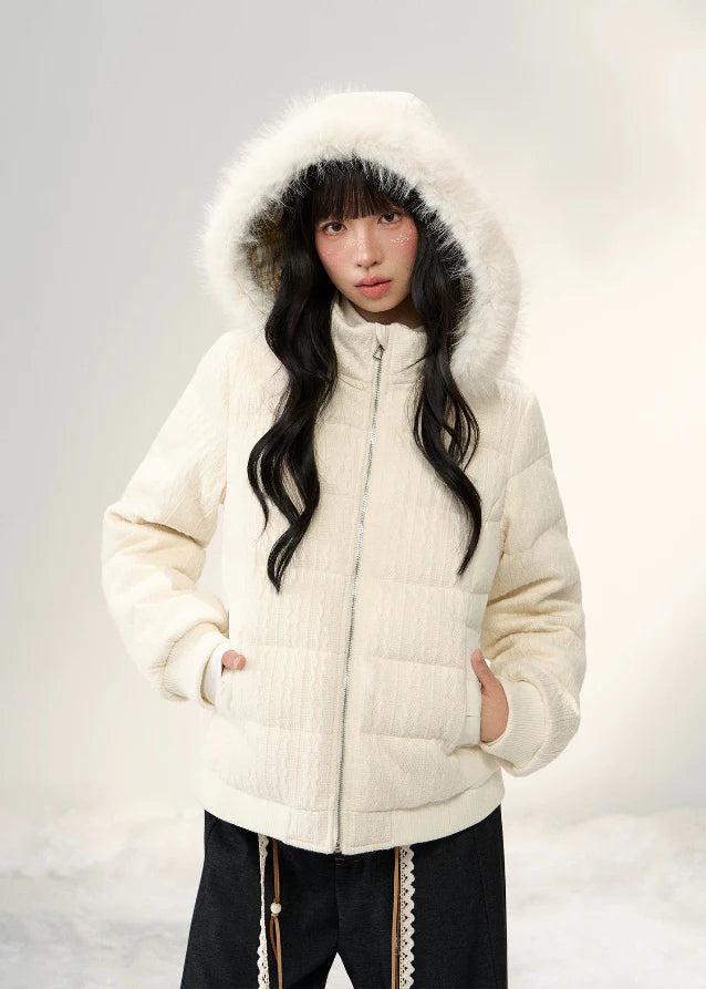 Winter Cloud Fur-Trim Down Jacket