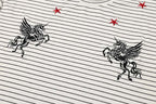 Red Star Unicorn Stripe Jersey Tee