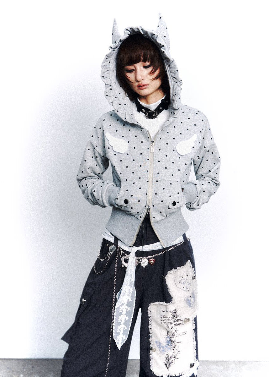 Dot Static Hooded Jacket