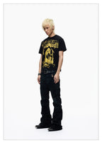 Vintage Rock Band Graphic Cropped Tee