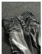 【26s Jan.】Blade-Washed Curved Fit Stretch Denim Jeans