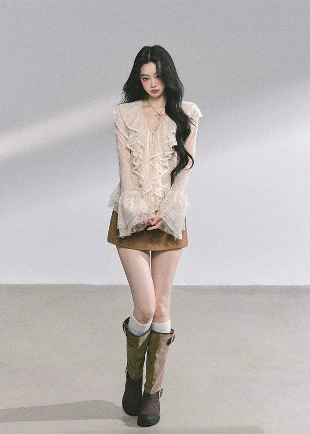 Belle Époque Sheer Lace Blouse