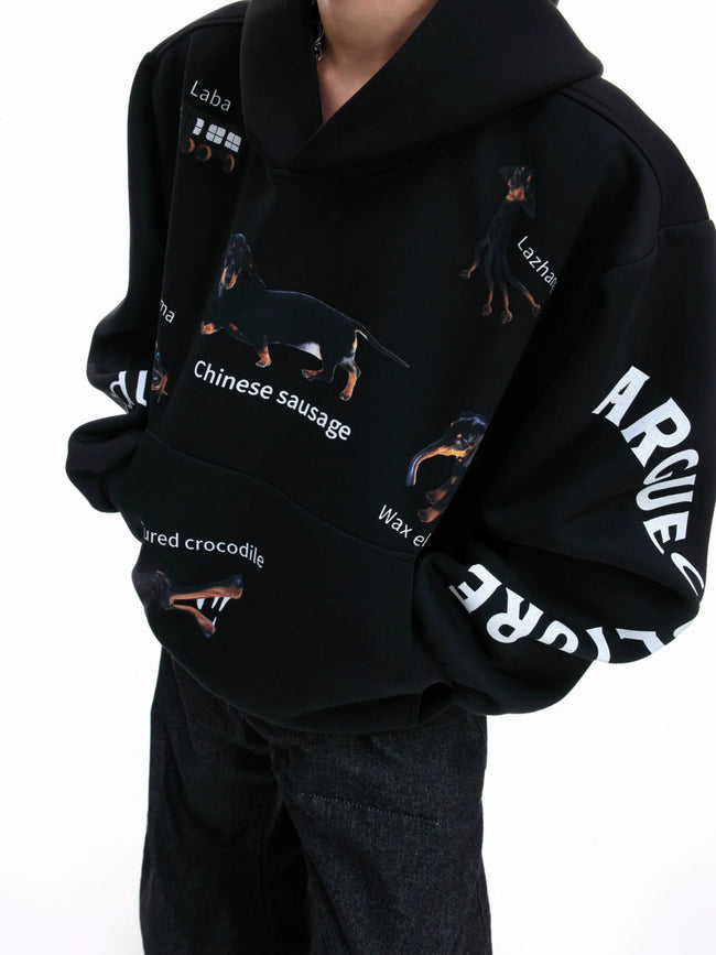 【25s Aug.】Dachshund-Inspired Short Hoodie Main Image