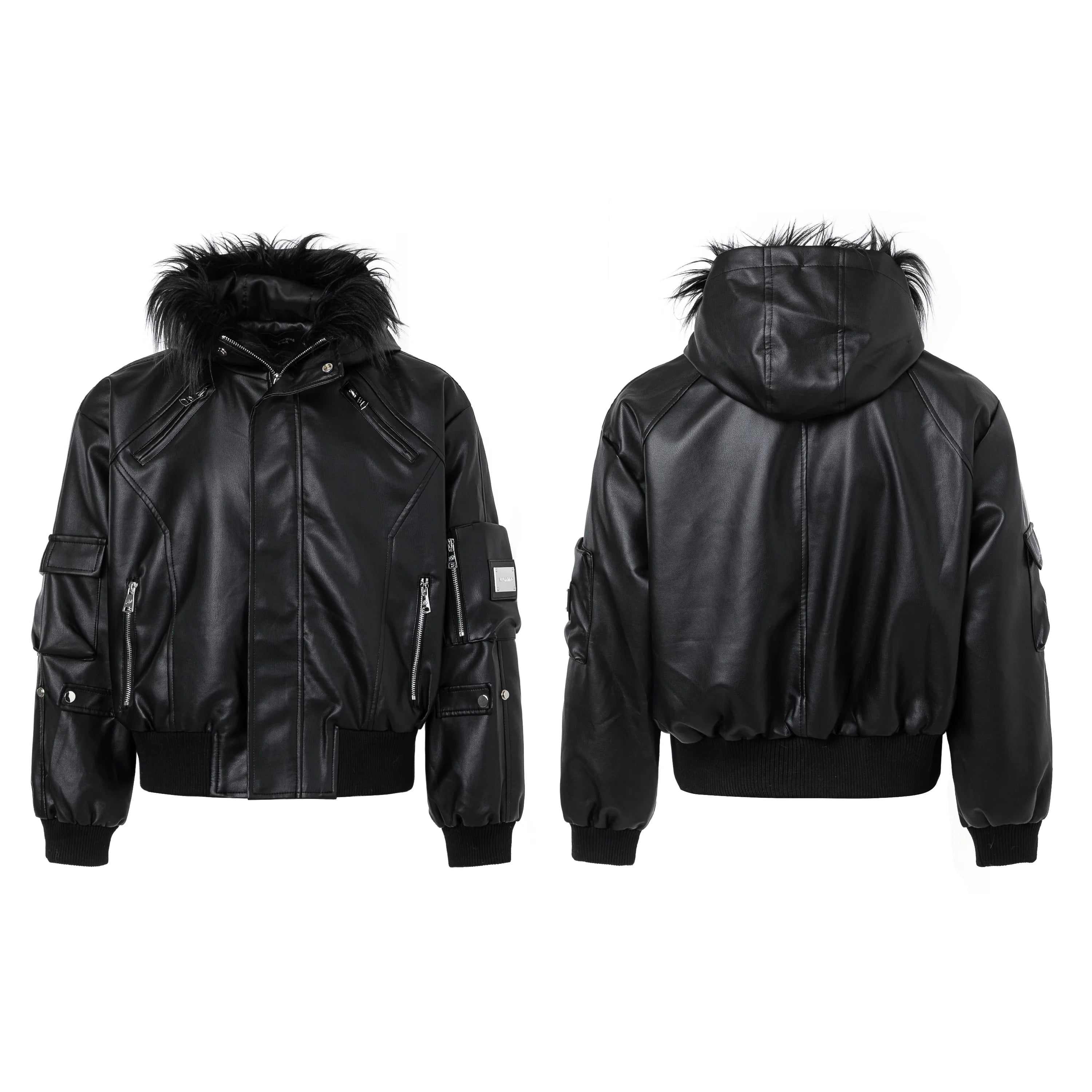 【25s Sep.】Punk Mountain Eagle Large Fur Collar Jacket