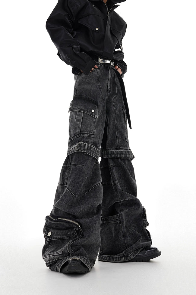 【26s Feb.】Deconstructed Cargo Wide-Leg Denim Main Image