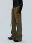 【25s Nov.】Furry Ribbon Metal Button Trousers
