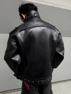 【26s Mar.】Carbon-Boned Royal Buckle Leather Jacket