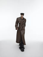 【25s Sep.】Deconstructed Silhouette PU Leather Coat