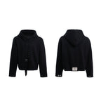 【25s Apr.】Deconstructed Ribbon Loose Mock Two-piece Sweatshirt Suit