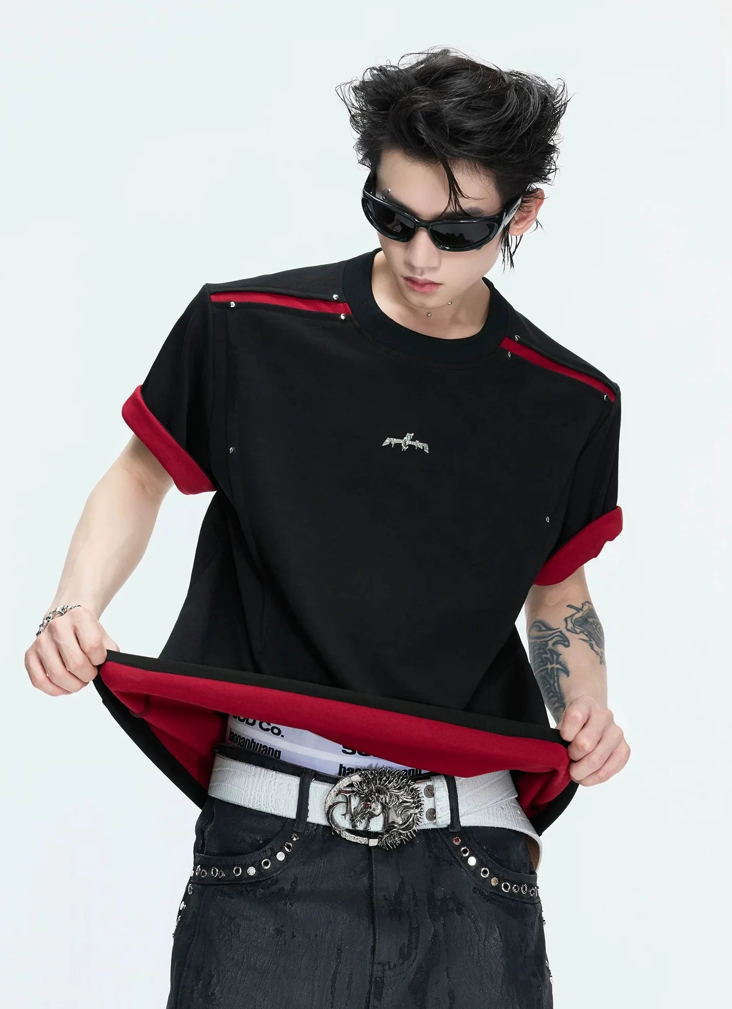 【26s Apr.】Reversible Contrast Oversized Sleeve Tee