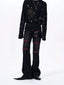【26s Mar.】Flared Red Striped Jeans