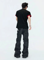 【26s Apr.】Reversible Contrast Oversized Sleeve Tee