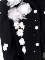 【26s Feb.】Couture 3D Floral Structured Shoulder Cropped Jacket / Pants