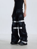 【25s Aug.】Street Dirty Dyed Multi-pocket Jeans