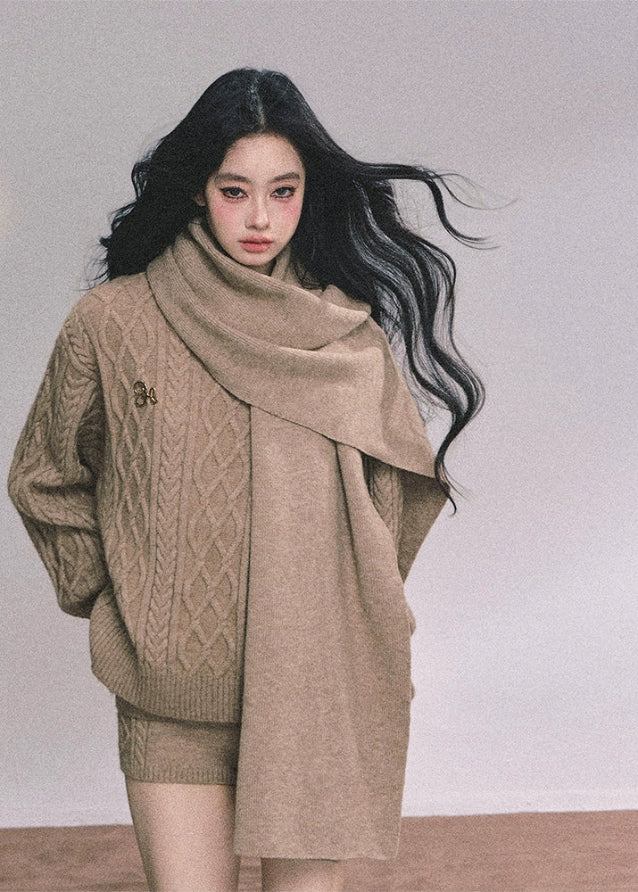Maison Lumière Luxe Knit Three-Piece Set