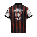 Vintage Badge Stripe Polo Jersey Tee