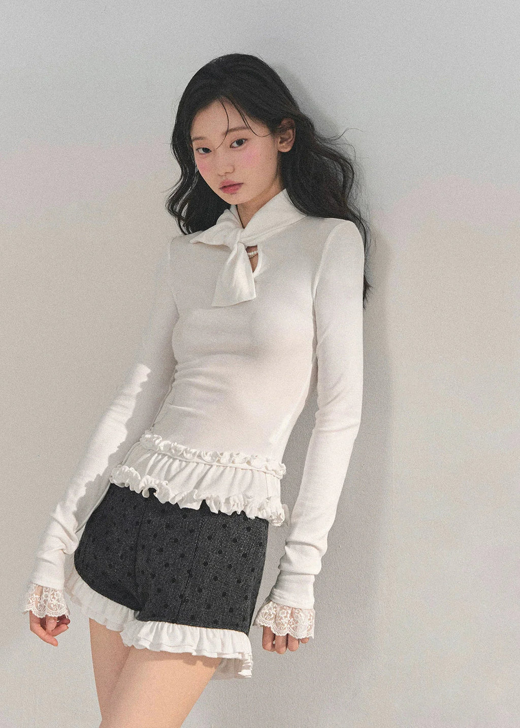Moonlit Lace Flutter Top