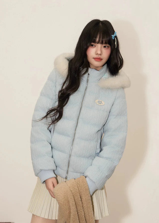 Winter Cloud Fur-Trim Down Jacket