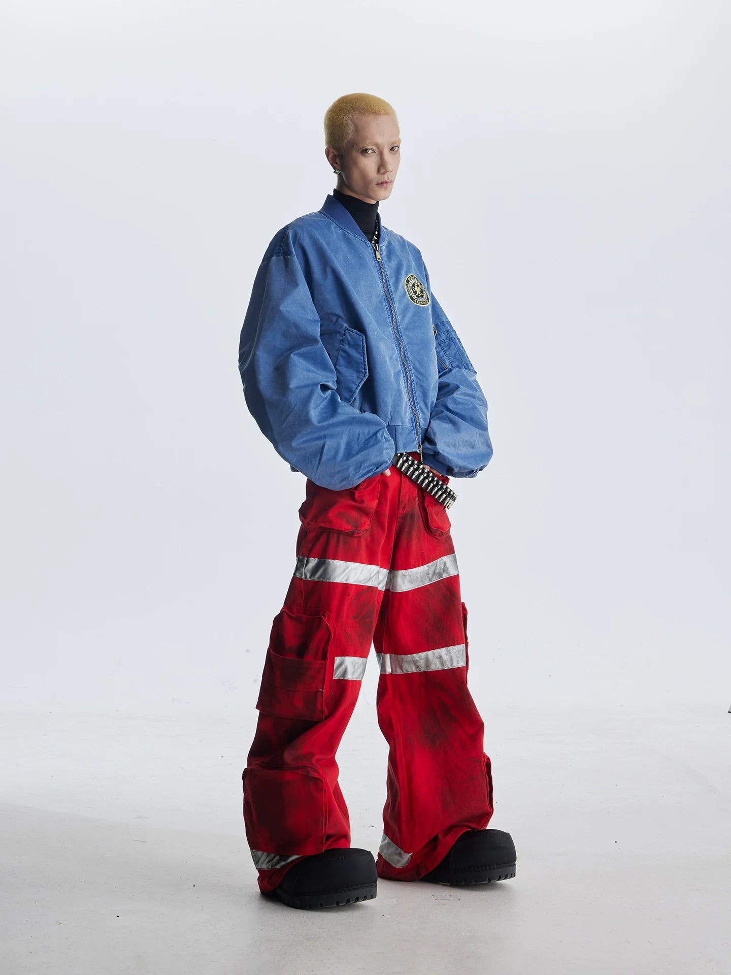 【25s Aug.】Street Dirty Dyed Multi-pocket Jeans