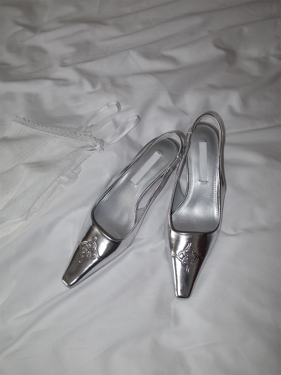 Shallow high heel toe sandals