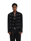 【26s May】Napoleonic Stand Collar Metal Button Lightweight Shirt Jacket