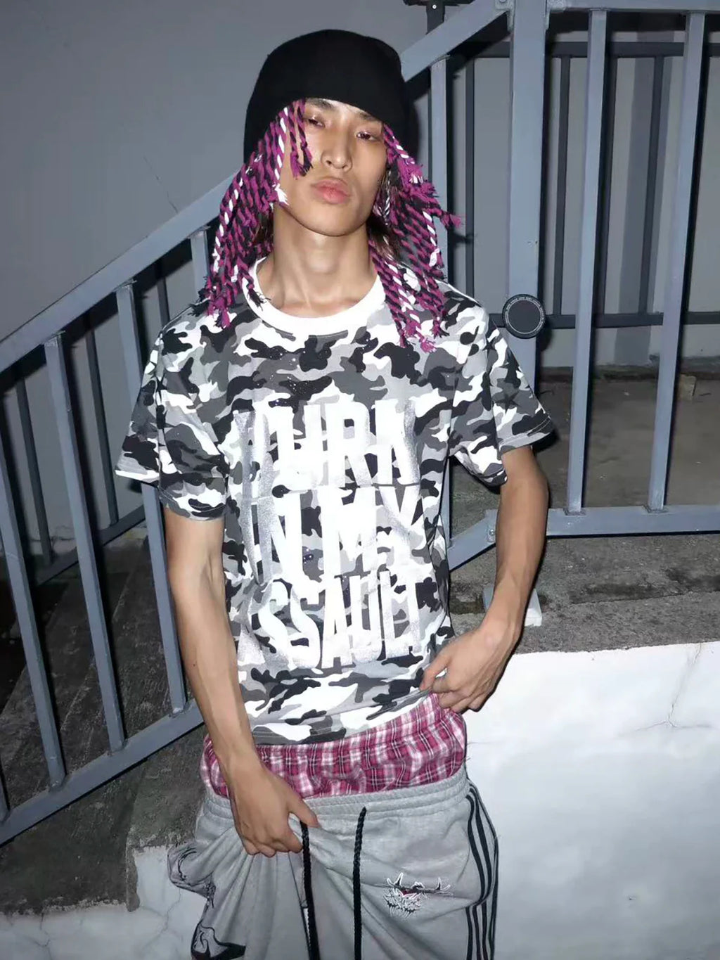 Silver Foil Graphic Street Tee