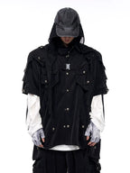 【25s Jun.】Dark Pioneer Lace-Up Short Sleeve Jacket