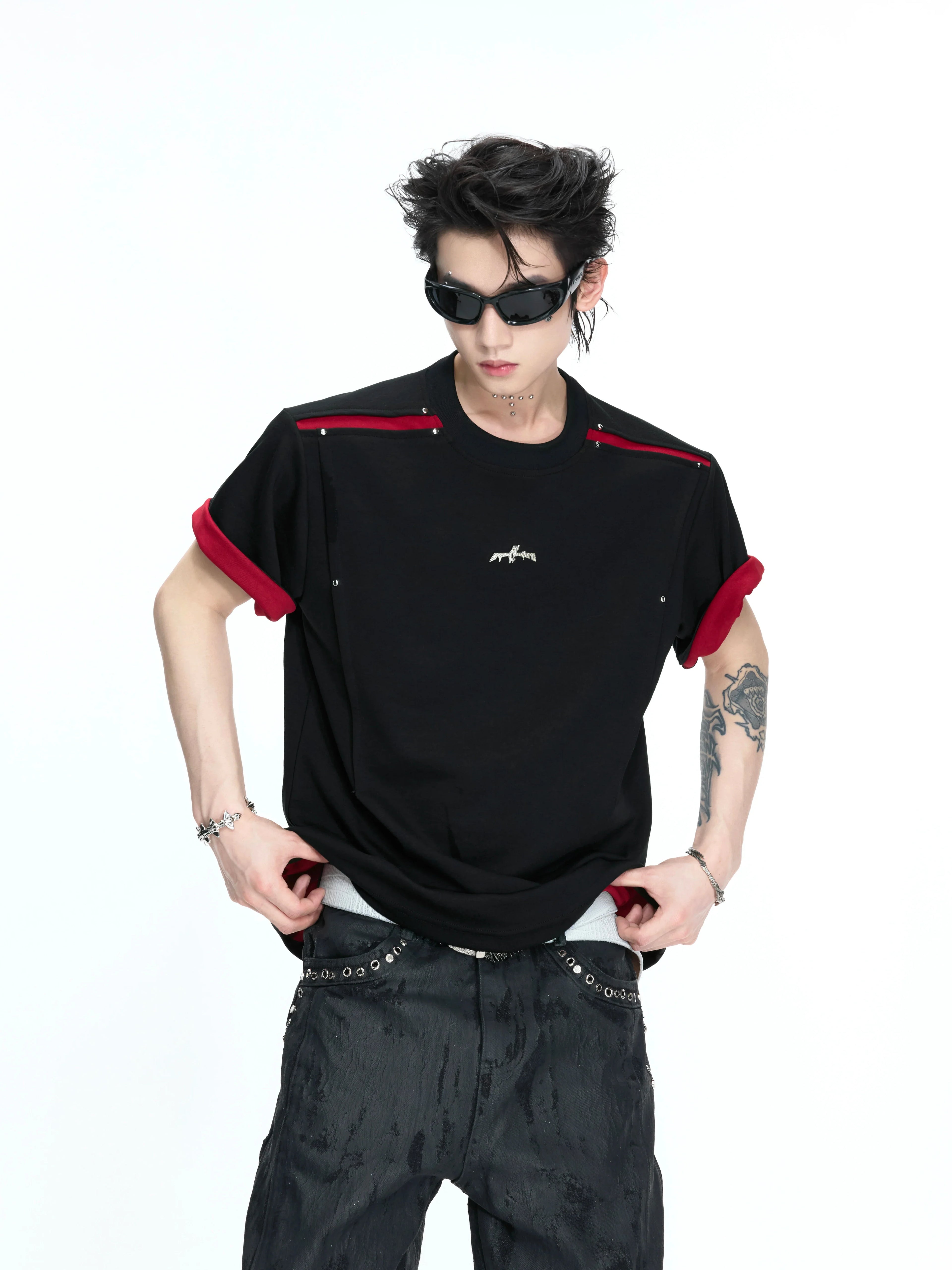 【26s Apr.】Reversible Contrast Oversized Sleeve Tee