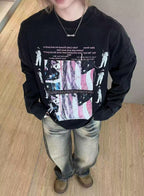 Layered Distressed Washed Long Sleeve Tee