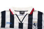 Vintage Letter Stripe Polo Jersey