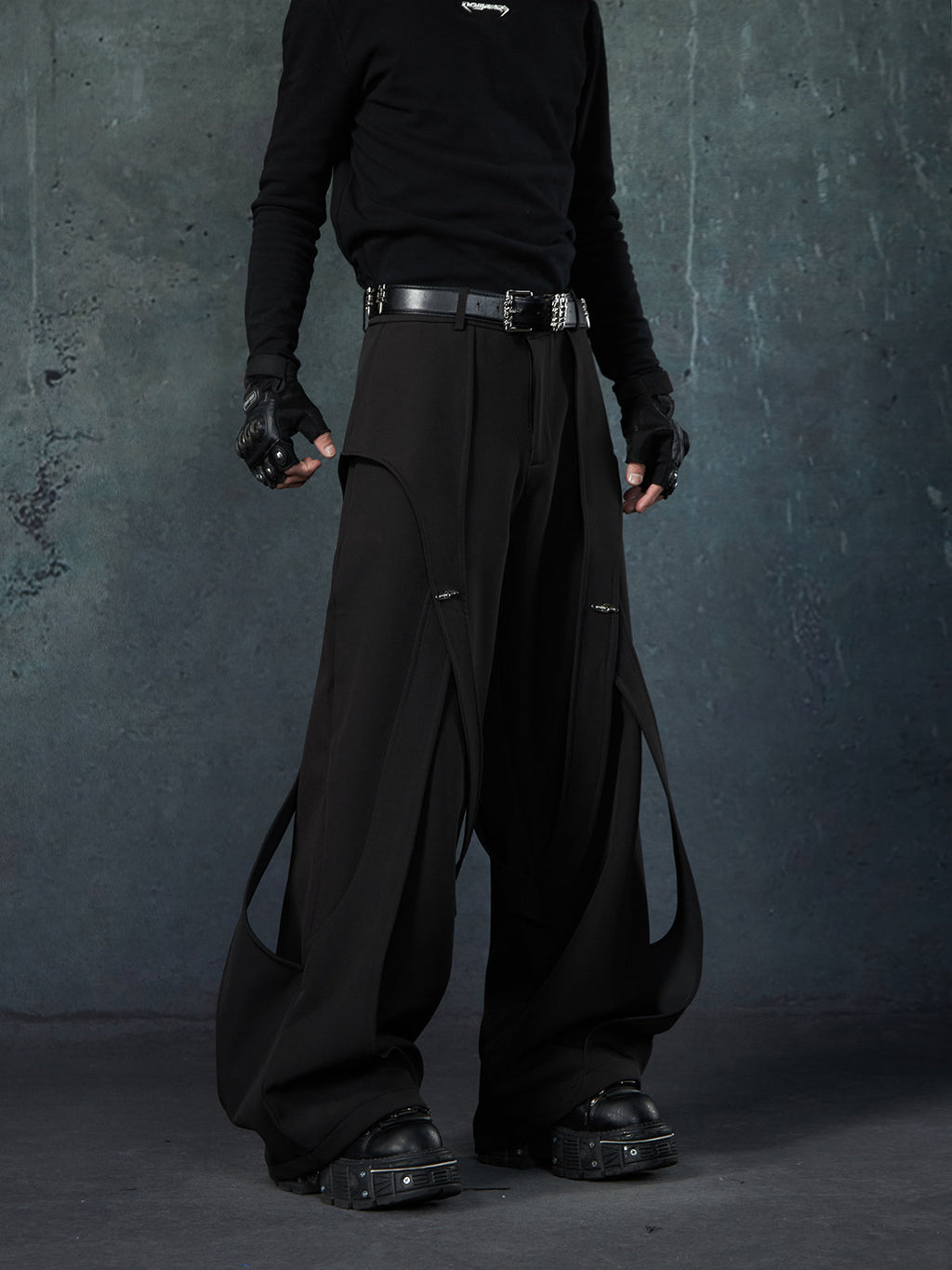 【25s Mar.】Deconstructed Patchwork Ribbon Trousers