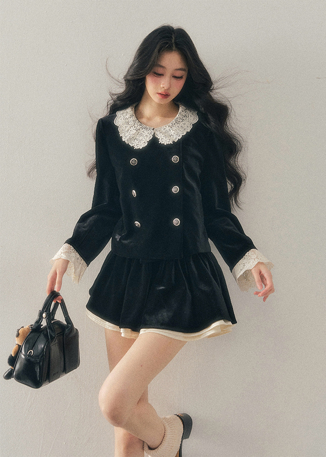 Twilight Lace Velvet Set
