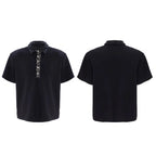 【25s Jun.】Sequined Safety Pin Polo Shirt T-shirt