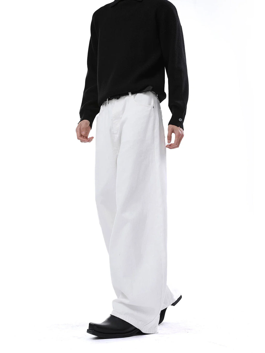 【26s Jan.】Clean-Fit Washed Vintage Straight Denim Pants