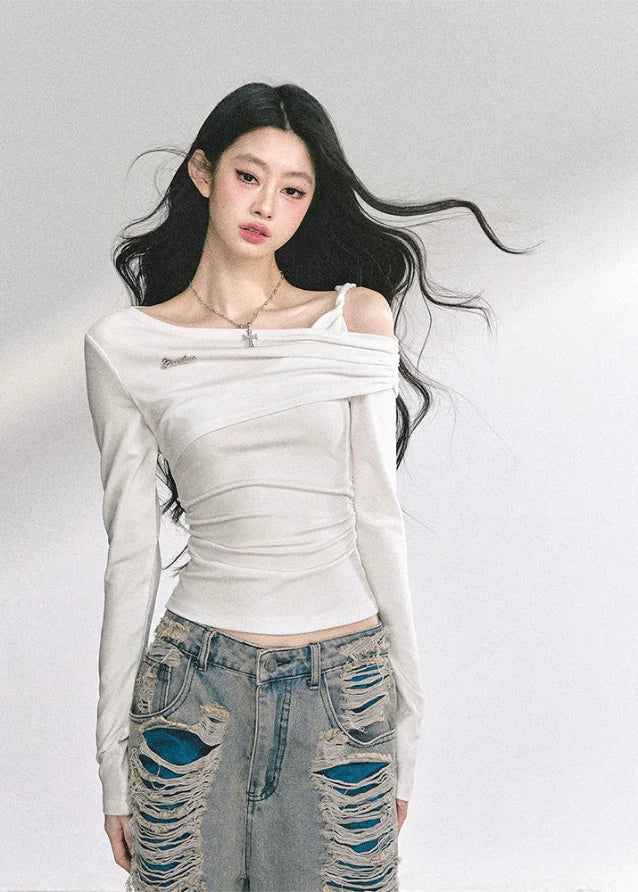 K-Muse Off-Shoulder Tee