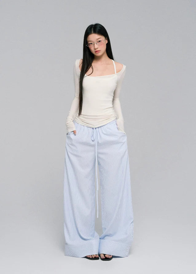 Beige Ruffle Bandeau & Maxi Skirt Set