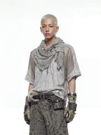 Deconstructed Patchwork Distressed Jersey Tee